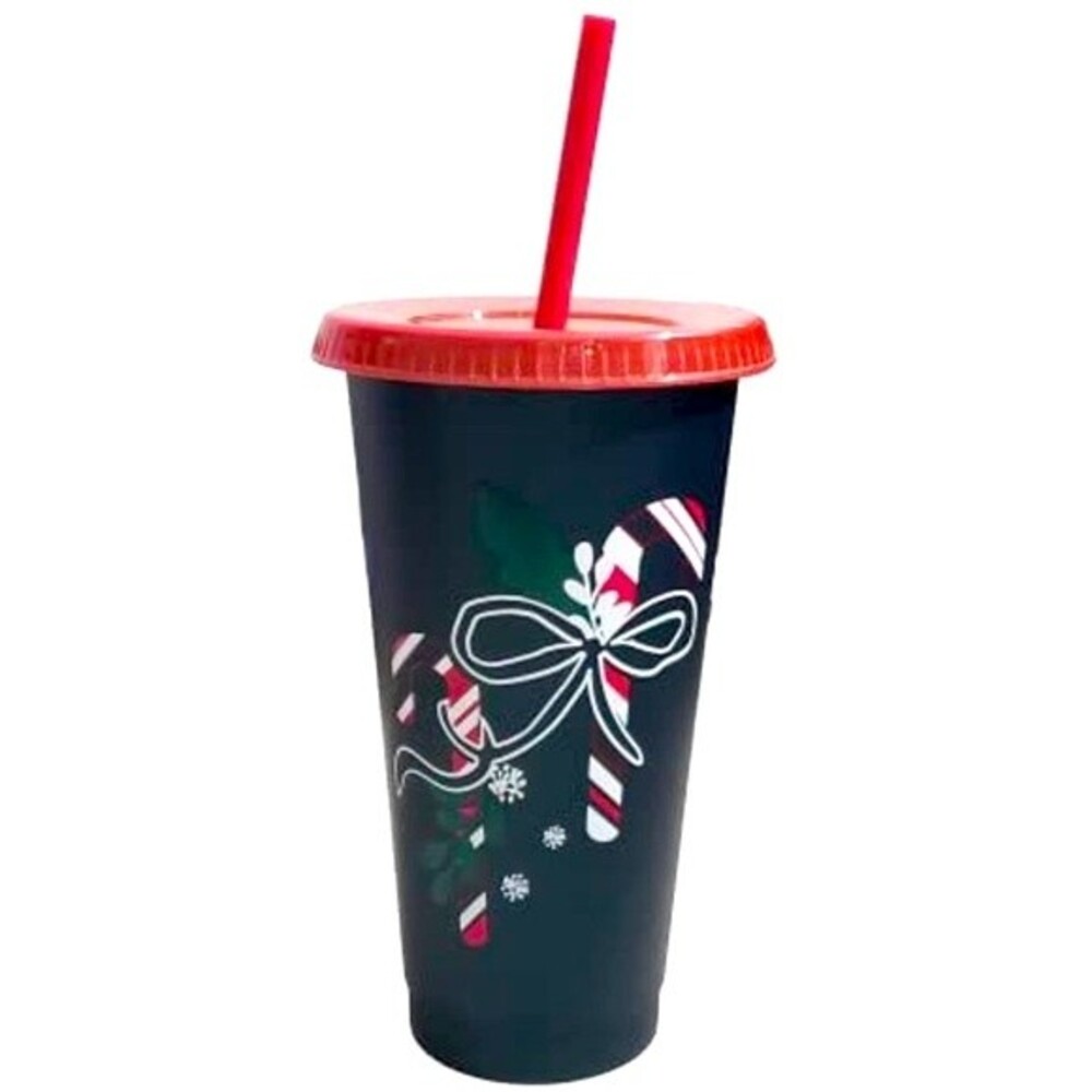 Starbucks 24oz. Reusable Holiday Cold Cup - Candy Canes